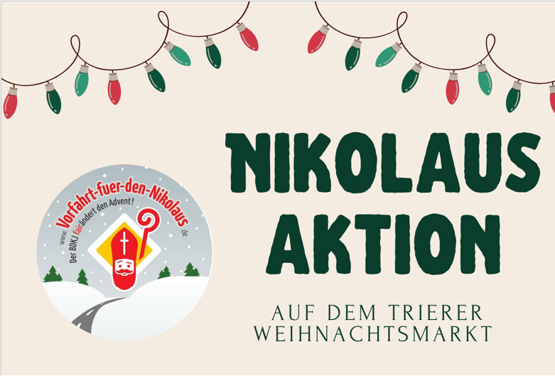 Titelbild zum News-Artikel Verkauf von fair gehandelten Nikoläusen auf dem Weihnachtsmarkt am 3. Dezember 2026