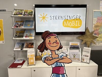 Titelbild zum News-Artikel Die Sternsinger auf dem Katholikentag