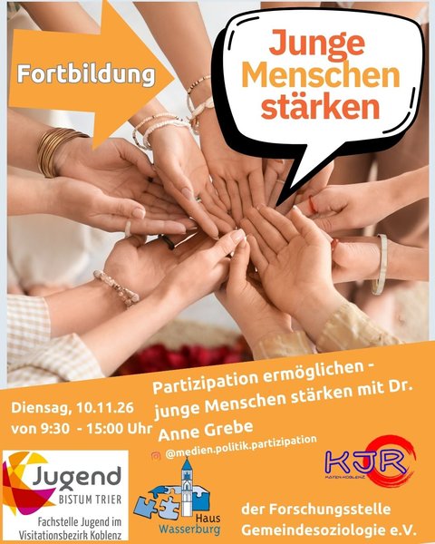 Titelbild zur Veranstaltung Partizipation ermöglichen - junge Menschen stärken