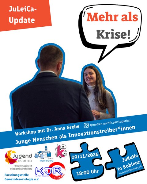 Titelbild zur Veranstaltung Mehr als Krise? Junge Menschen als Innovationsantreiber*innen