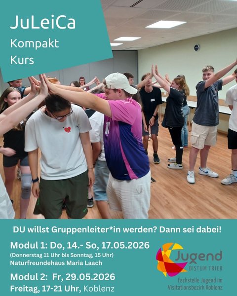 Titelbild zur Veranstaltung JuLeiCa Kompaktkurs 2026