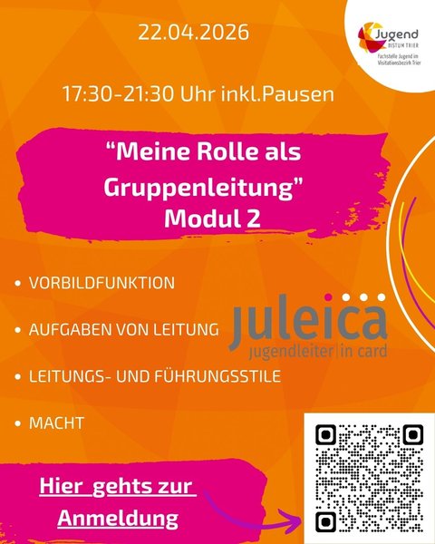 Titelbild zur Veranstaltung Juleica-Modulkurs Teil 2