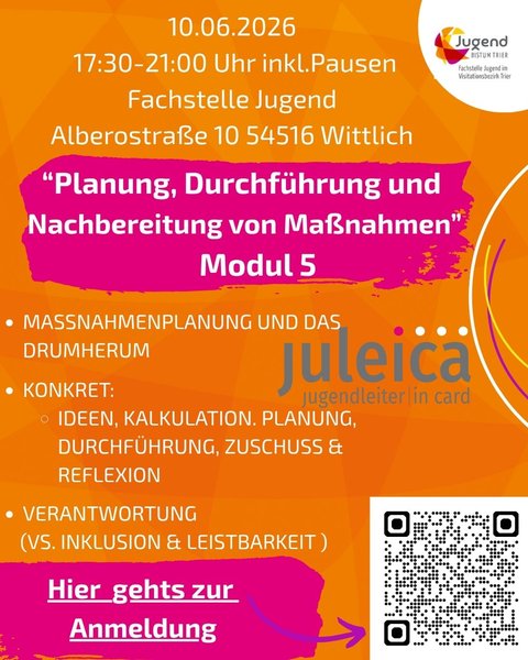 Titelbild zur Veranstaltung Juleica-Modulkurs Teil 5