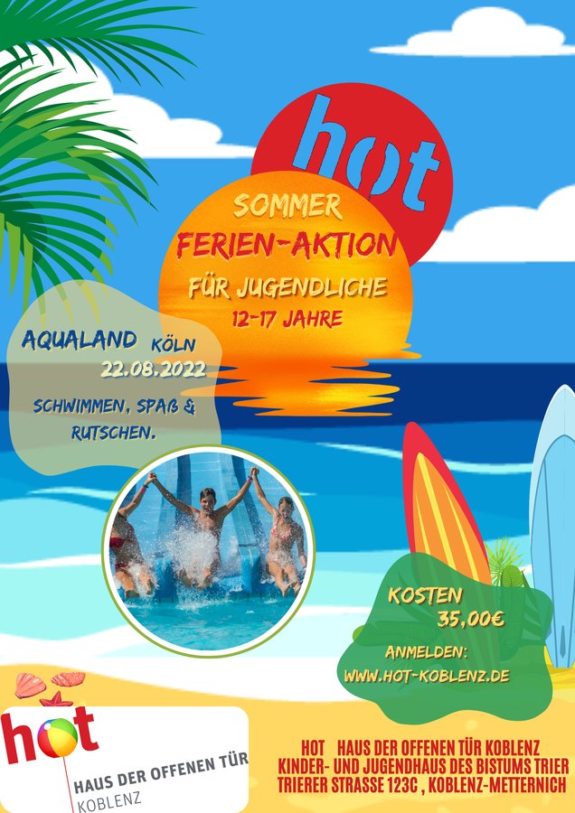 Titelbild zur Veranstaltung 22.08.2024 HoT on Tour AQUALAND