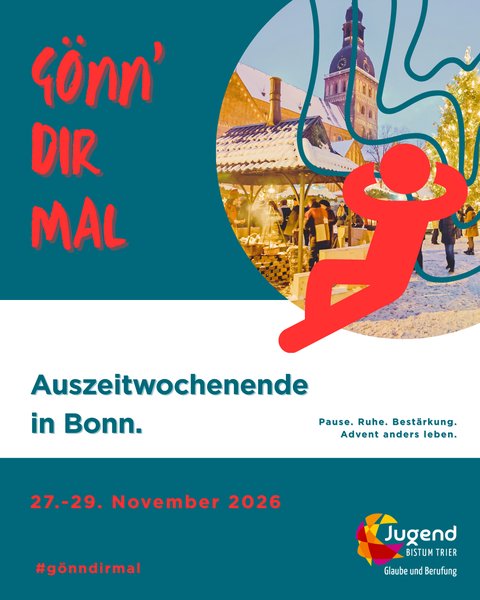 Titelbild zur Veranstaltung Auszeitwochenende nach Bonn