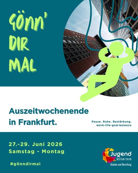 Titelbild zur Veranstaltung Auszeitwochenende nach Frankfurt