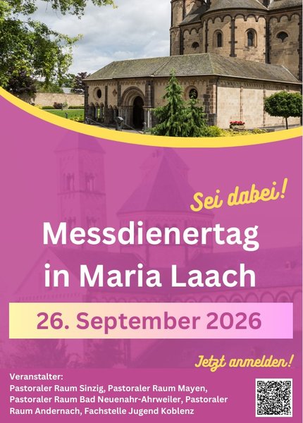Foto mit der Abtei in Maria Laach