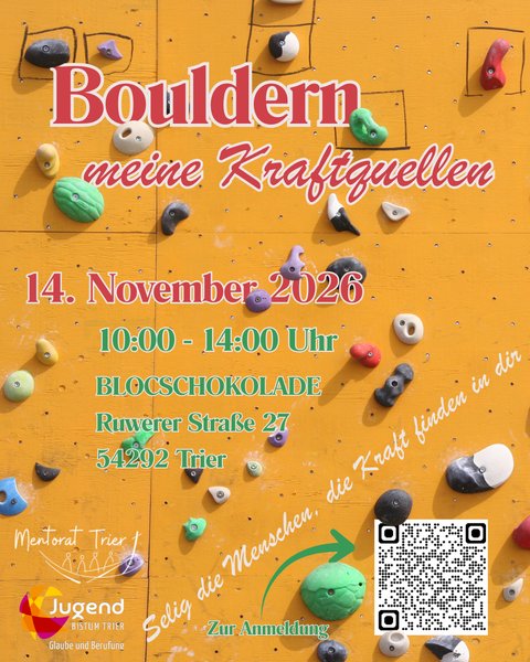 Titelbild zur Veranstaltung Bouldern - meine Kraftquellen