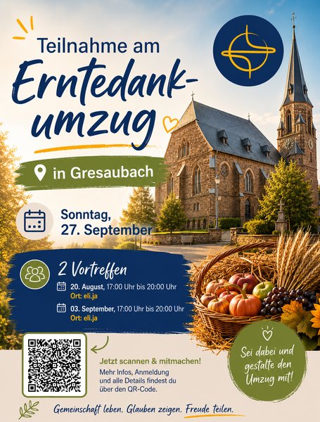 Titelbild zur Veranstaltung Teilnahme am Erntedankumzug
