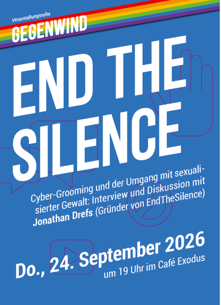 Flyer Veranstaltung End The Silnece am 24.09.2026 im Café Exodus