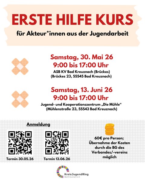 Titelbild zur Veranstaltung Erste Hilfe Kurs