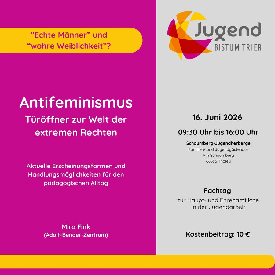 Titelbild zur Veranstaltung Antifeminismus