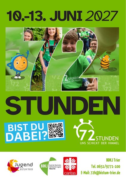 Titelbild zur Veranstaltung 72 Stunden - Bist du dabei?