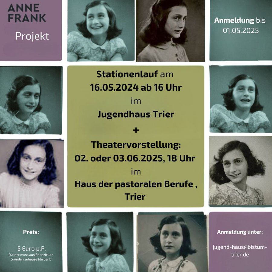 Titelbild zur Veranstaltung Anne Frank Projekt