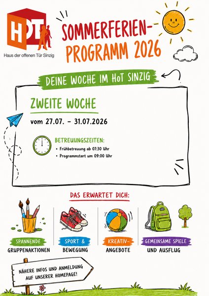Titelbild zur Veranstaltung Sommerferienprogramm Woche 2