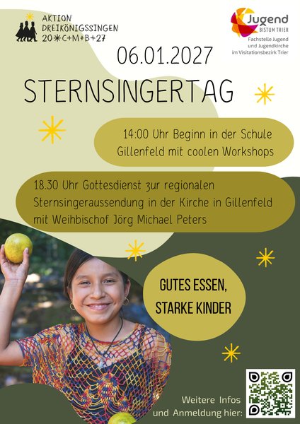Titelbild zur Veranstaltung Sternsinger*innentag 2027 Region Trier