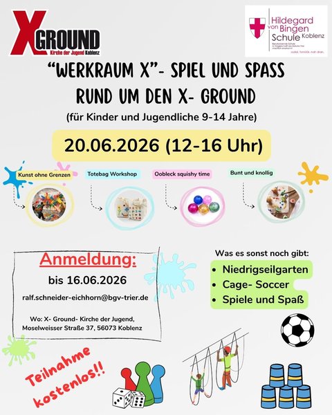 Titelbild zur Veranstaltung Werkraum-X