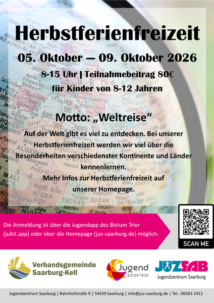 Titelbild zur Veranstaltung Herbstferienfreizeit