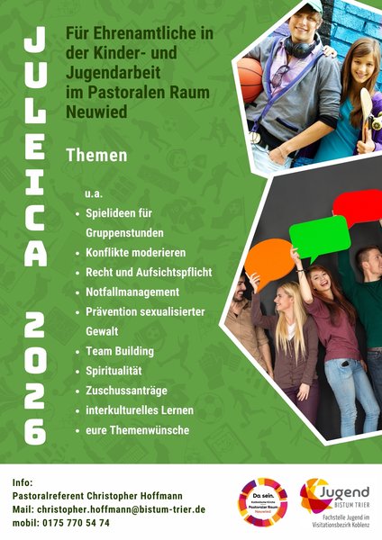 Titelbild zur Veranstaltung JuLeiCa Schulung im pastoralen Raum Neuwied
