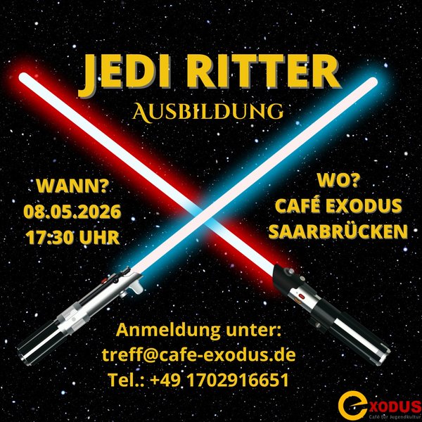 Plakat Jedi-Ausbildung am 08.05.