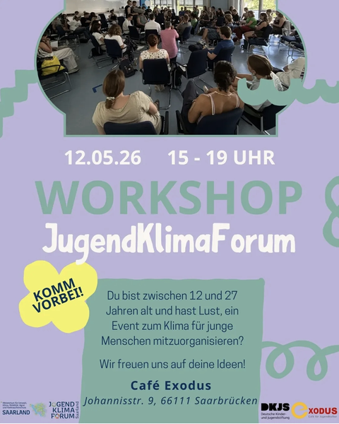 Plakat Jugendklimaforum 12.05.26