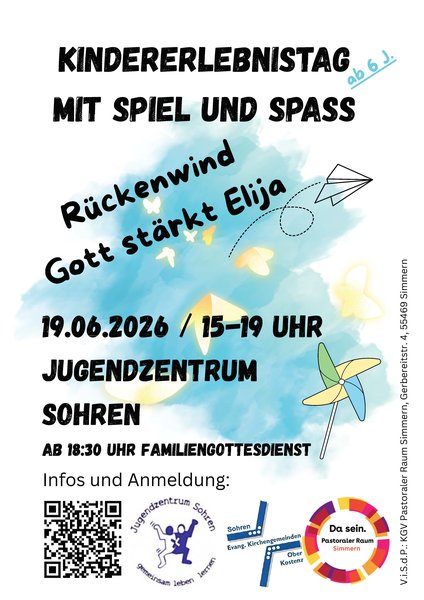 Flyer mit Schmetterling und Drachen