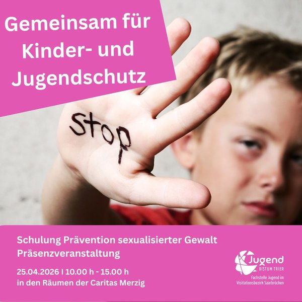 Titelbild zur Veranstaltung 'Kinder schützen l Prävention sexualisierte Gewalt l Merzig'