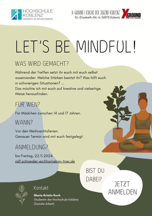 Titelbild zur Veranstaltung Let's be Mindful!