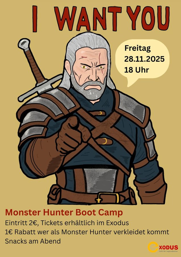 Titelbild zur Veranstaltung Monsterhunter Bootcamp