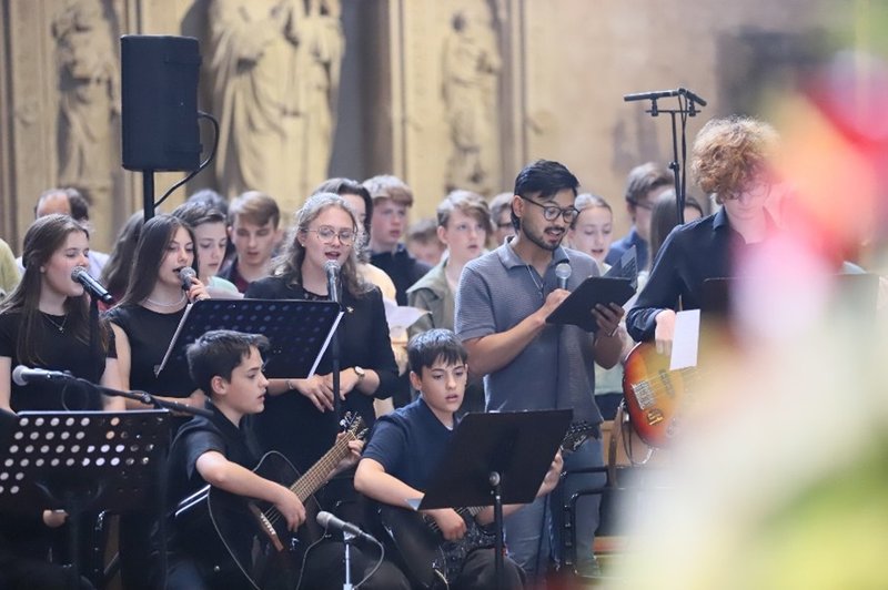 Jugendorchester beim Gottesdienst