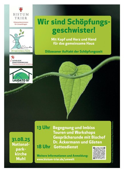 Plakat Auftakt Schöpfungszeit