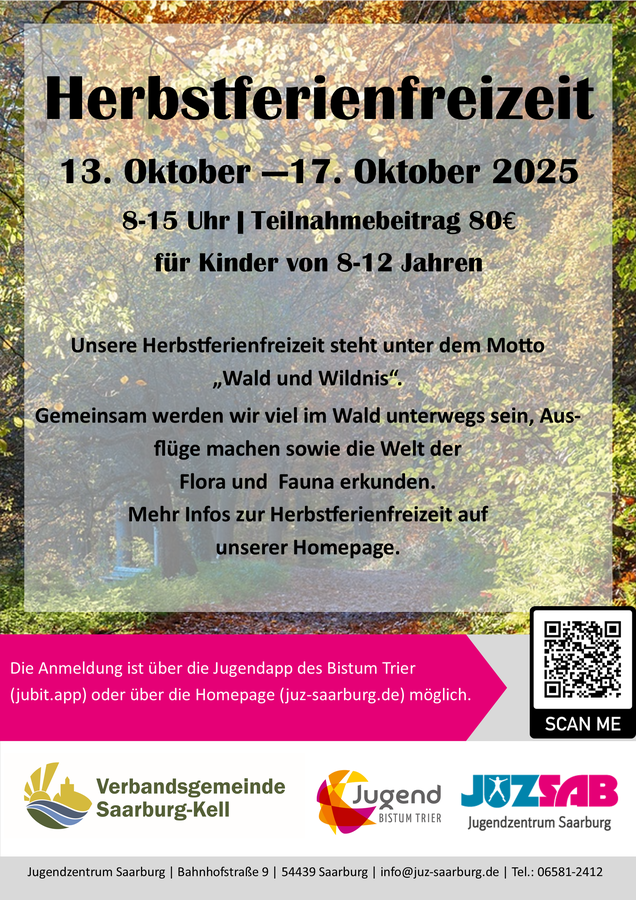 Titelbild zur Veranstaltung Herbstferienfreizeit