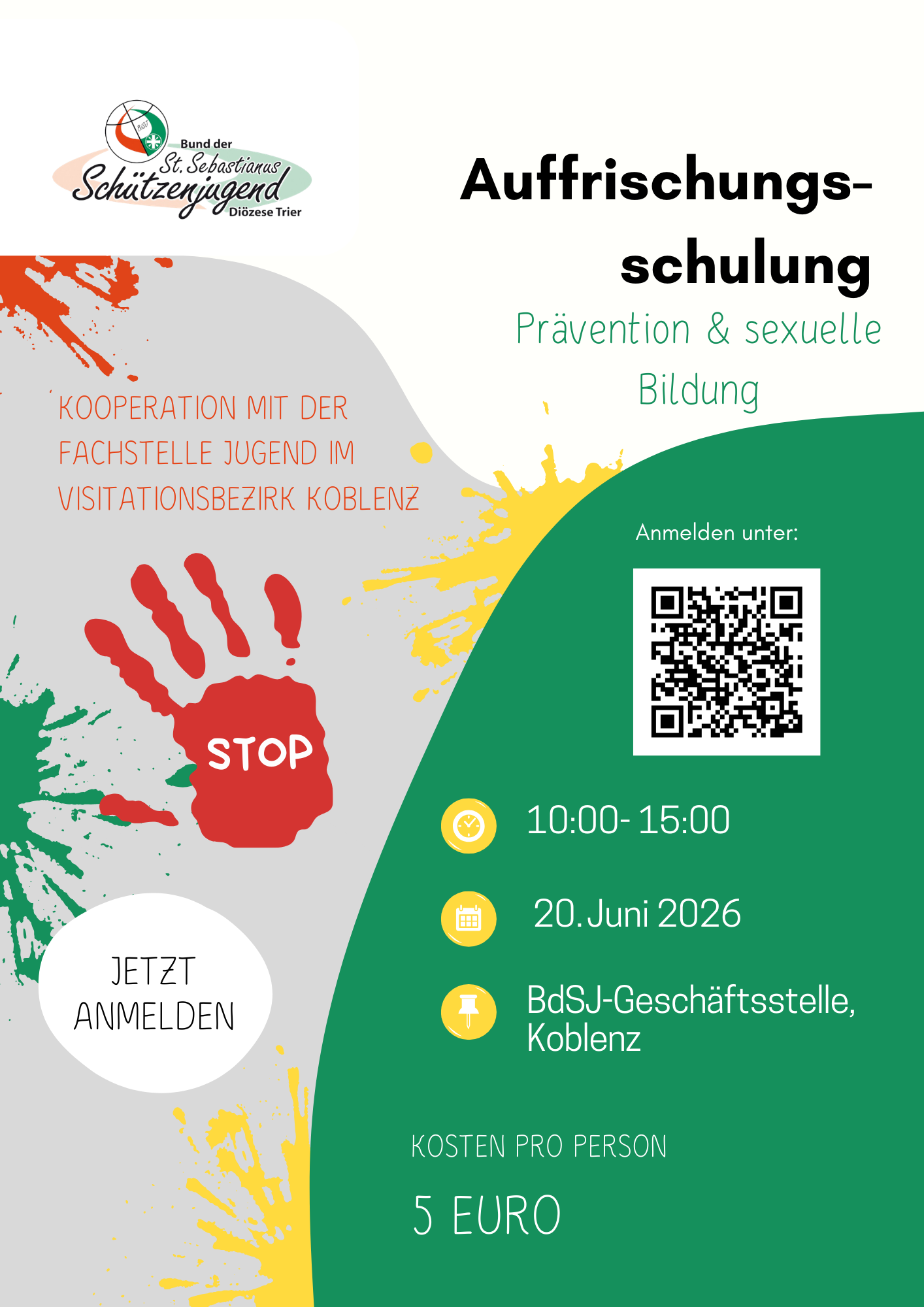 Bild zum Beitrag: Gemeinsam für Kinder- und Jugendschutz - Schulung zur Prävention von sexualisierter Gewalt | 20.06.2026 10:00 - 20.06.2026 15:00 | (ID: 761)