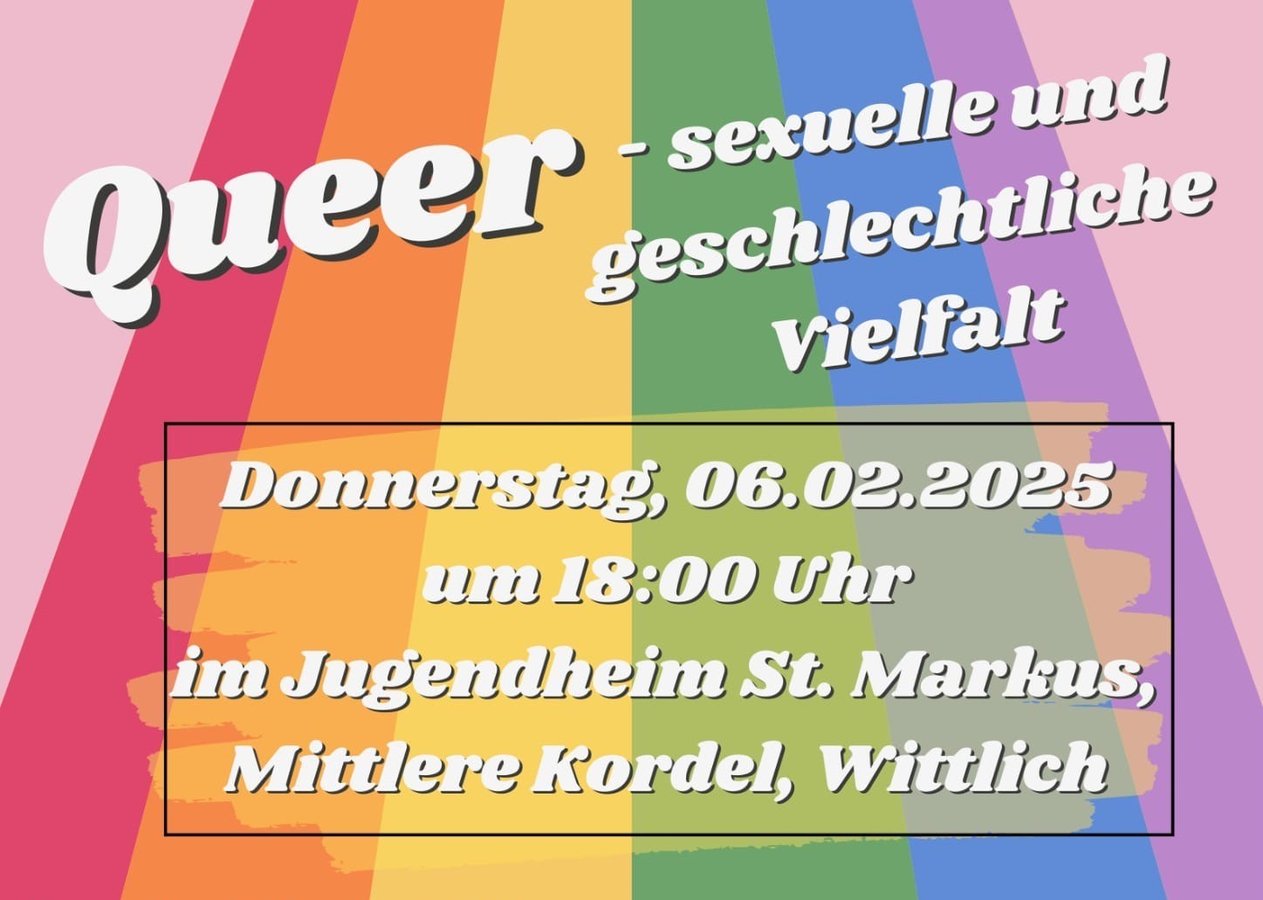 Titelbild zur Veranstaltung "Queer" - Sexuelle und geschlechtliche Vielfalt