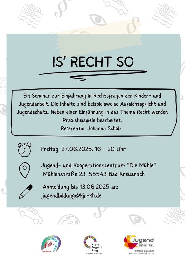 Titelbild zur Veranstaltung Is' Recht so