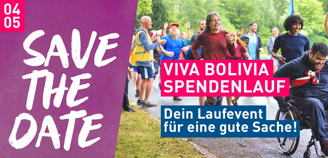 Titelbild zur Veranstaltung VIVA BOLIVIA - Dein Laufevent für die Bolivienpartnerschaft