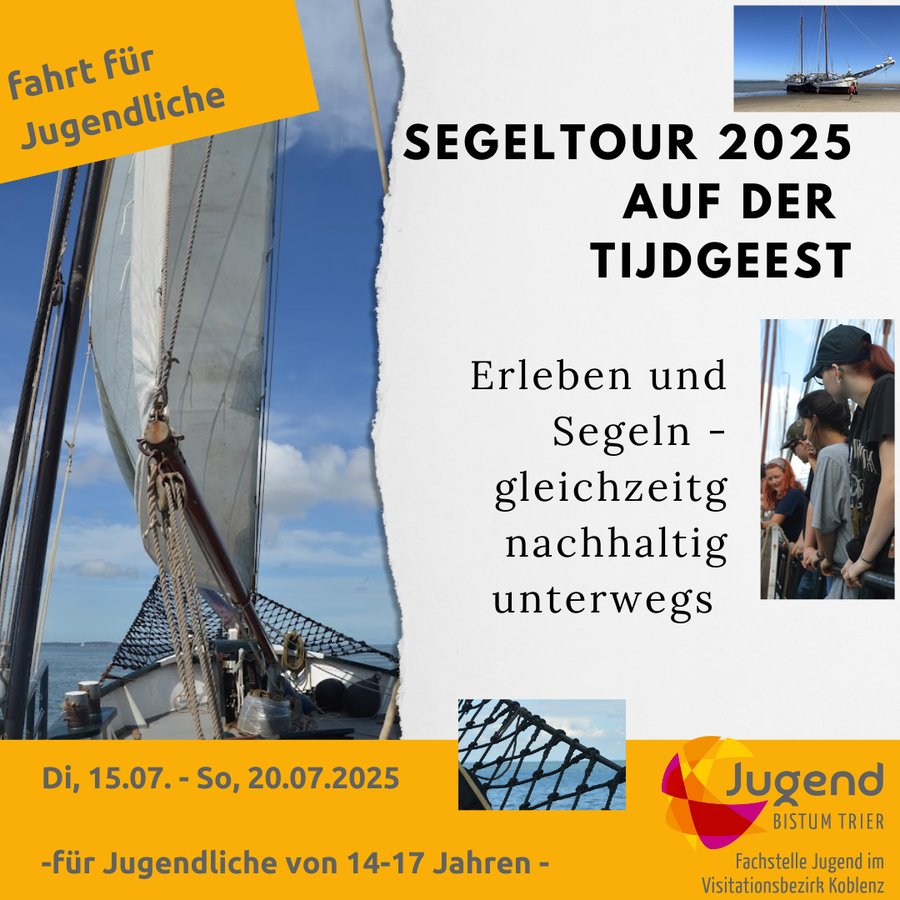 Titelbild zur Veranstaltung Segeltour vom 15.-20.07.2025...nachhaltig unterwegs auf der Tijdgeest