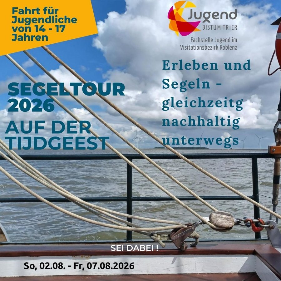 Titelbild zur Veranstaltung Segeltour vom 02.-07.08.2026...nachhaltig unterwegs auf der Tijdgeest