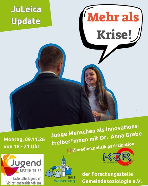 Titelbild zur Veranstaltung Mehr als Krise? Junge Menschen als Innovationsantreiber*innen