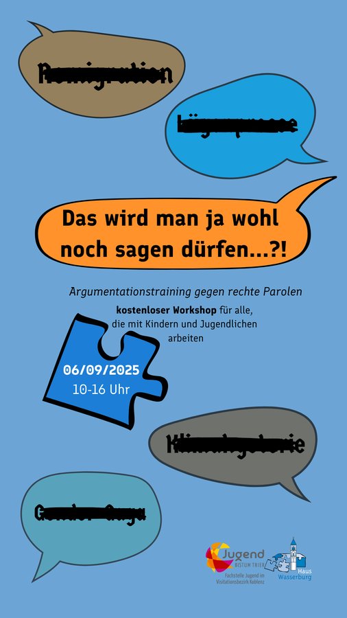 Titelbild zur Veranstaltung Argumentationstraining: Rechten Aussagen pädagogisch begegnen