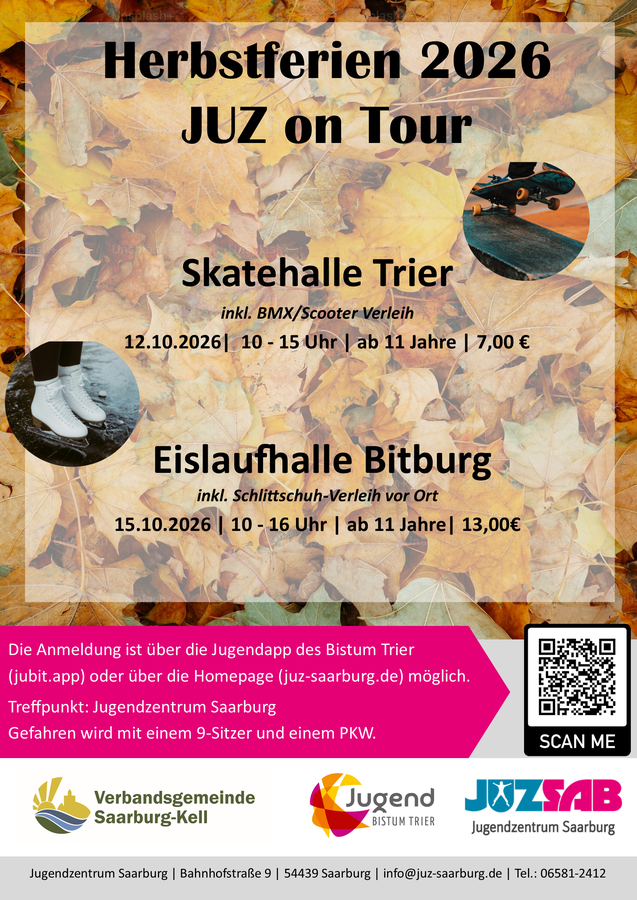 Titelbild zur Veranstaltung Ausflug in die Skatehalle Trier