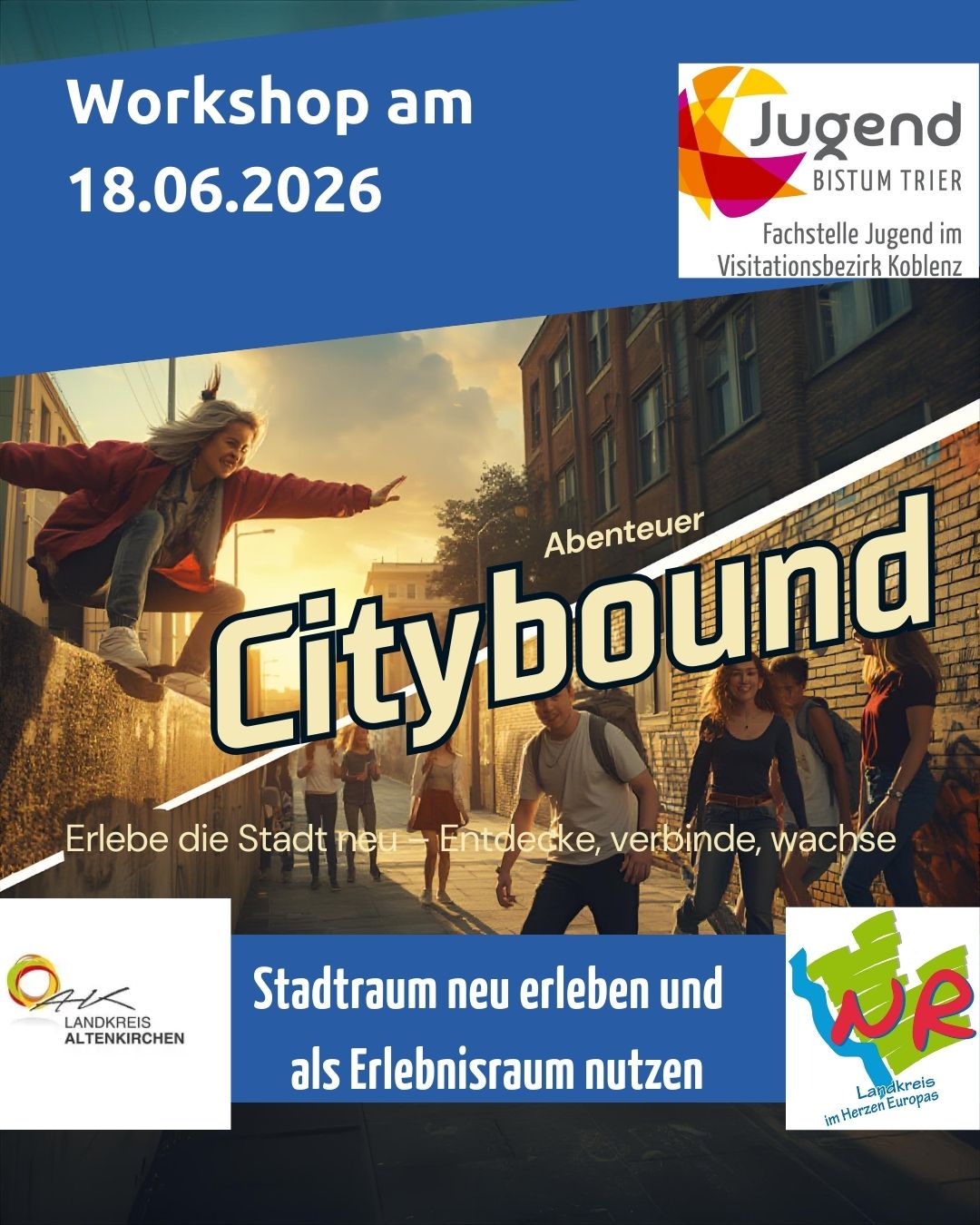 Bild zum Beitrag: Citybound - Stadtraum neu erleben und als Erfahrungsraum nutzen | 18.06.2026 09:00 - 18.06.2026 16:00 | (ID: 785)