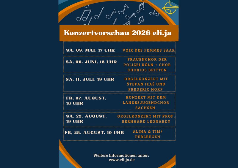 Titelbild zur Veranstaltung Konzertvorschau eli.ja 2026
