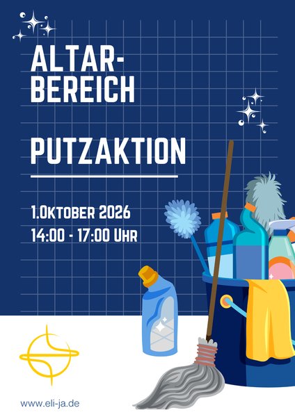 Titelbild zur Veranstaltung Altarbereich Putz-Aktion