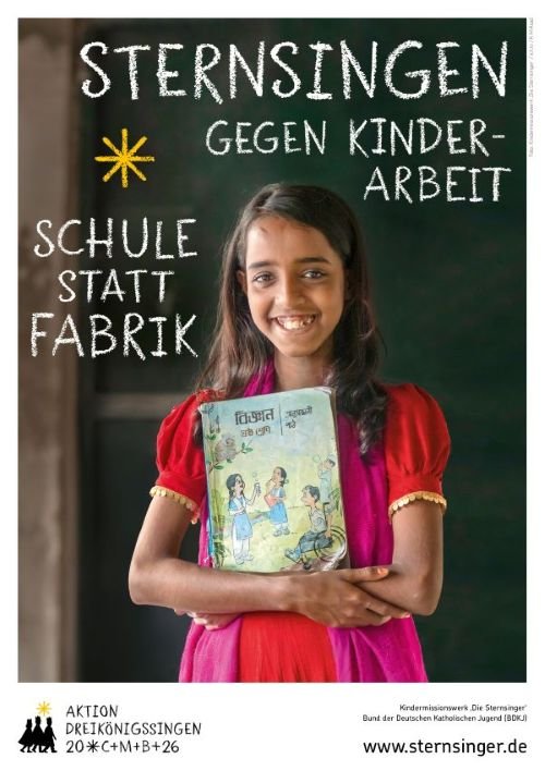 Titelbild zum News-Artikel "Schule statt Fabrik - Sternsingen gegen Kinderarbeit"