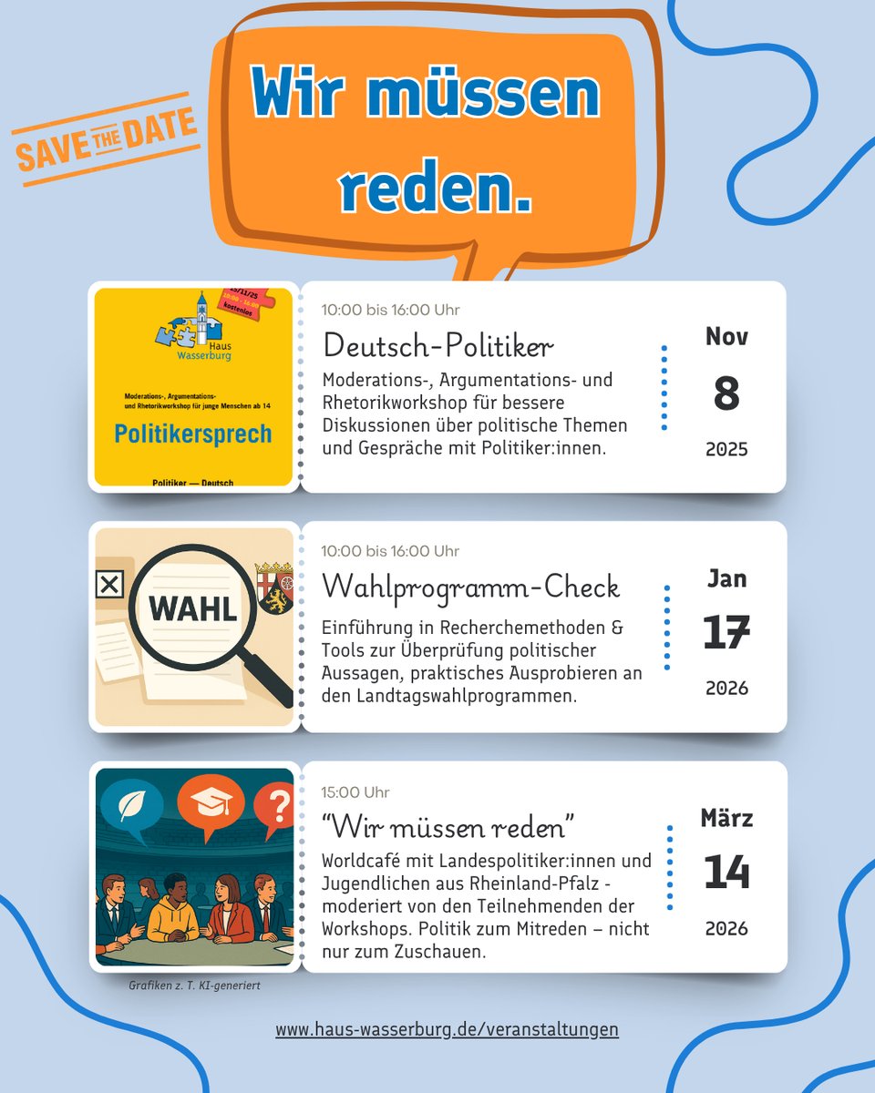 Plakat mit Veranstaltungsinfos